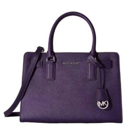 MICHAEL Michael Kors Handbags - Michael Kors Saffiano Leather Dillion Satchel Iris
